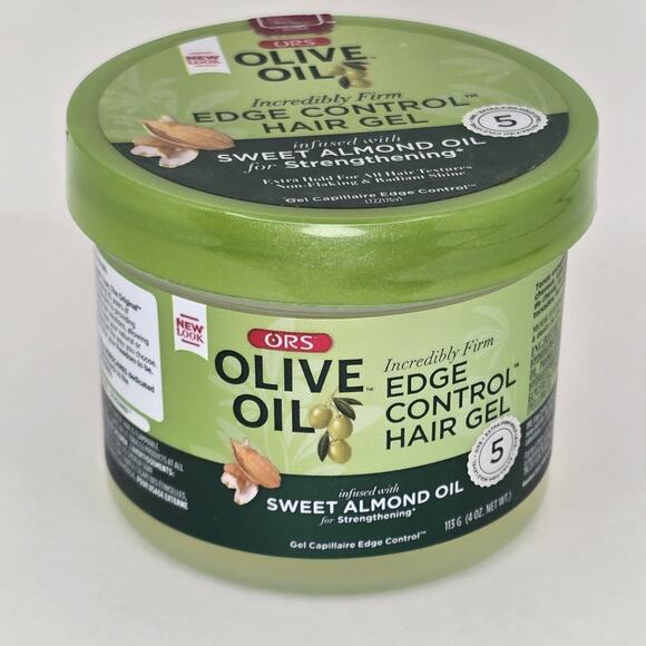 2-Pack ORS Olive Oil Edge Control Hair Gel Sweet Almond Oil 4oz Each Extra Hold - Picture 2 of 4